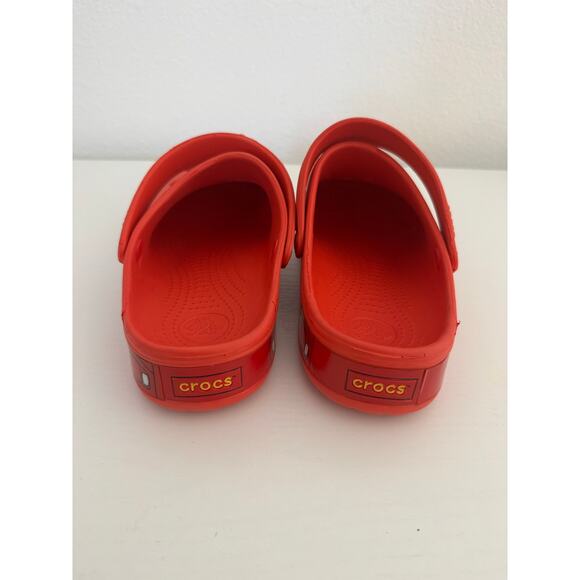 Cars Crocs Mens or Womens Lightning McQueen Disney Slide On Shoes Size 8 and 10 - Picture 4 of 9